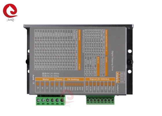 جونكي 24 فولت ~ 80VDC التيار 2.0A ~ 8.4A الغوص الرقمي لـ 4،6محرك 8 أسلاك 2 مرحلة خطوة