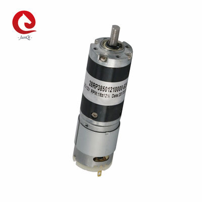 12V 28mm عالية عزم الدوران والعتاد DC موتور JQM-28RP385 تطبيق المنزل ، ومراقبة الأمن